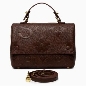 Elegant Brown Leather Handbag